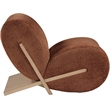 Meridian Furniture Akira Cognac Upholstered Accent Chair