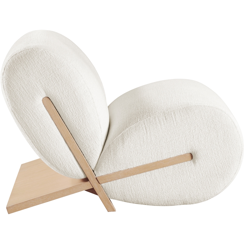 Meridian Furniture Akira Cream Upholstered Accent Chair
