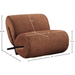 Meridian Furniture Akira Cognac Upholstered Accent Chair