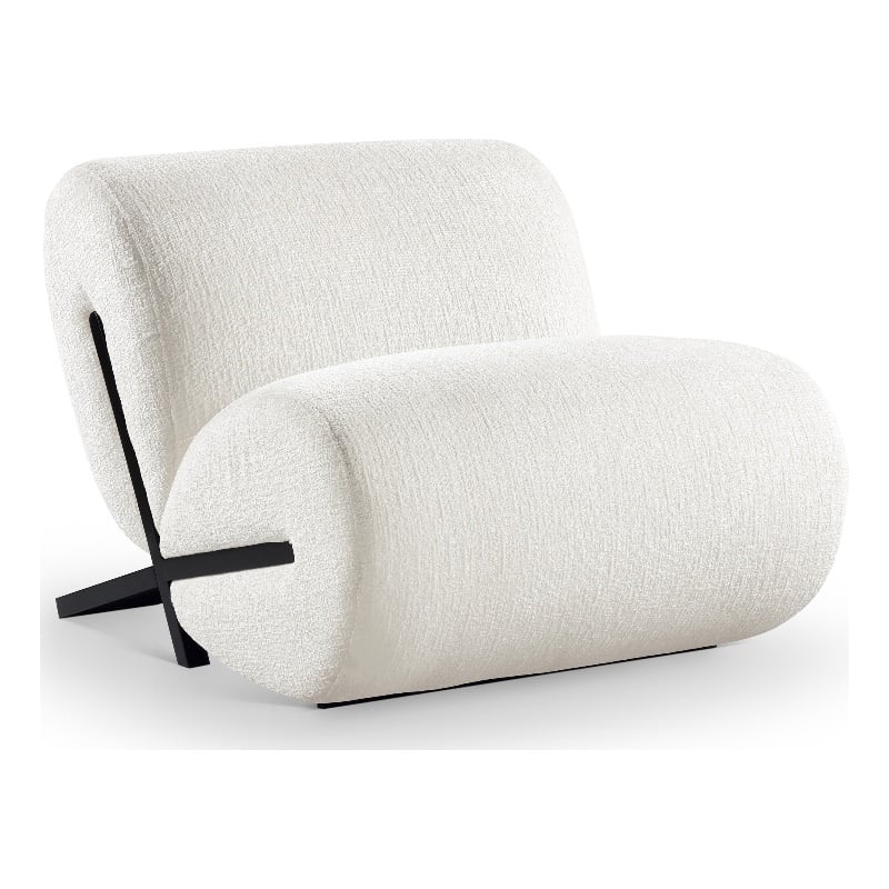 Meridian Furniture Akira Cream Upholstered Accent Chair