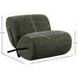 Meridian Furniture Akira Green Upholstered Accent Chair