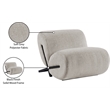 Meridian Furniture Akira Grey Upholstered Accent Chair