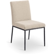 Meridian Furniture Reeves Beige Chenille Fabric Dining Side Chair (Set of 2)