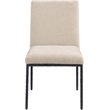Meridian Furniture Reeves Beige Chenille Fabric Dining Side Chair (Set of 2)