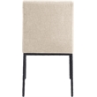 Meridian Furniture Reeves Beige Chenille Fabric Dining Side Chair (Set of 2)