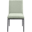 Meridian Furniture Reeves Mint Chenille Fabric Dining Side Chair (Set of 2)