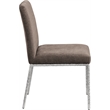 Meridian Furniture Reeves Brown Chenille Fabric Dining Side Chair (Set of 2)