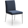 Meridian Furniture Reeves Navy Chenille Fabric Dining Side Chair (Set of 2)