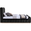Meridian Furniture Amara Black Velvet Queen Bed