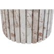Meridian Furniture Genoa Cream Marble End Table