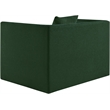 Meridian Furniture Everett Green Chenille Fabric Upholstered Chair