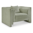 Meridian Furniture Everett Mint Chenille Fabric Upholstered Chair