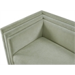 Meridian Furniture Everett Mint Chenille Fabric Upholstered Loveseat