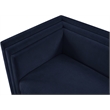 Meridian Furniture Everett Navy Chenille Fabric Upholstered Loveseat