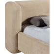 Meridian Furniture Modena Beige Chenille Fabric Upholstered Full Bed