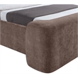 Meridian Furniture Modena Brown Chenille Fabric Upholstered Full Bed