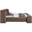 Meridian Furniture Modena Brown Chenille Fabric Upholstered Full Bed