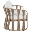 Meridian Furniture San Pietro Cream Olefin Upholstered Outdoor Patio Loveseat