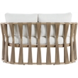 Meridian Furniture San Pietro Cream Olefin Upholstered Outdoor Patio Loveseat