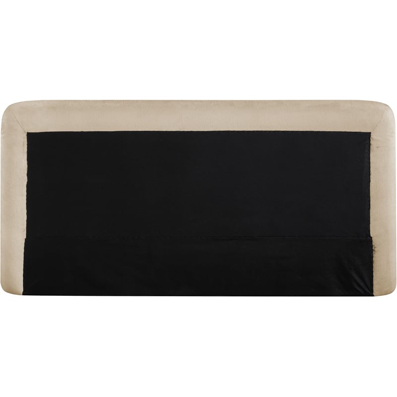 Meridian Furniture Blair Beige Chenille Fabric Upholstered Queen Bed