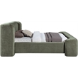 Meridian Furniture Modena Green Chenille Fabric Upholstered King Bed