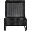 Meridian Furniture Antigua Black Wicker And Steel Outdoor Patio Rocker
