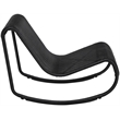 Meridian Furniture Antigua Black Wicker And Steel Outdoor Patio Rocker