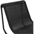 Meridian Furniture Antigua Black Wicker And Steel Outdoor Patio Rocker