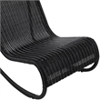 Meridian Furniture Antigua Black Wicker And Steel Outdoor Patio Rocker