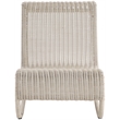 Meridian Furniture Antigua Cream Wicker And Steel Outdoor Patio Rocker