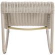 Meridian Furniture Antigua Cream Wicker And Steel Outdoor Patio Rocker