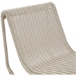 Meridian Furniture Antigua Cream Wicker And Steel Outdoor Patio Rocker