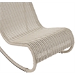 Meridian Furniture Antigua Cream Wicker And Steel Outdoor Patio Rocker