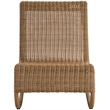 Meridian Furniture Antigua Natural Wicker And Steel Outdoor Patio Rocker