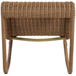 Meridian Furniture Antigua Natural Wicker And Steel Outdoor Patio Rocker