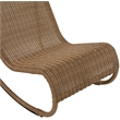 Meridian Furniture Antigua Natural Wicker And Steel Outdoor Patio Rocker