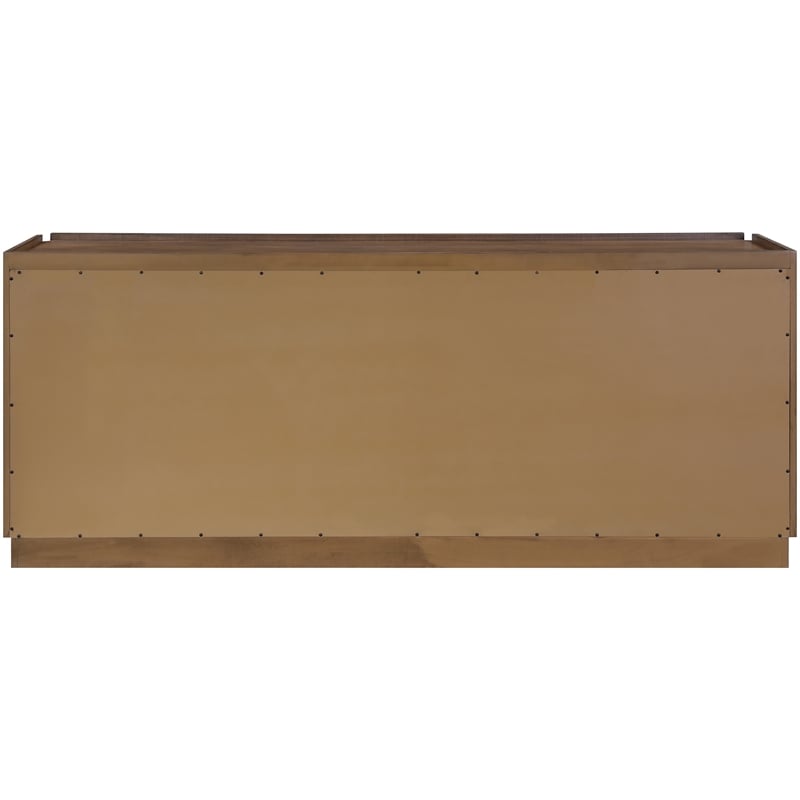 Meridian Furniture Everson Brown Oak Veneer And Solid Wood Sideboard/Buffet