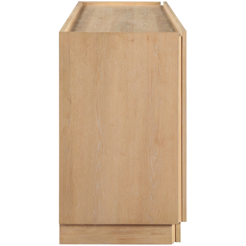 Meridian Furniture Everson Natural Oak Veneer And Solid Wood Sideboard/Buffet