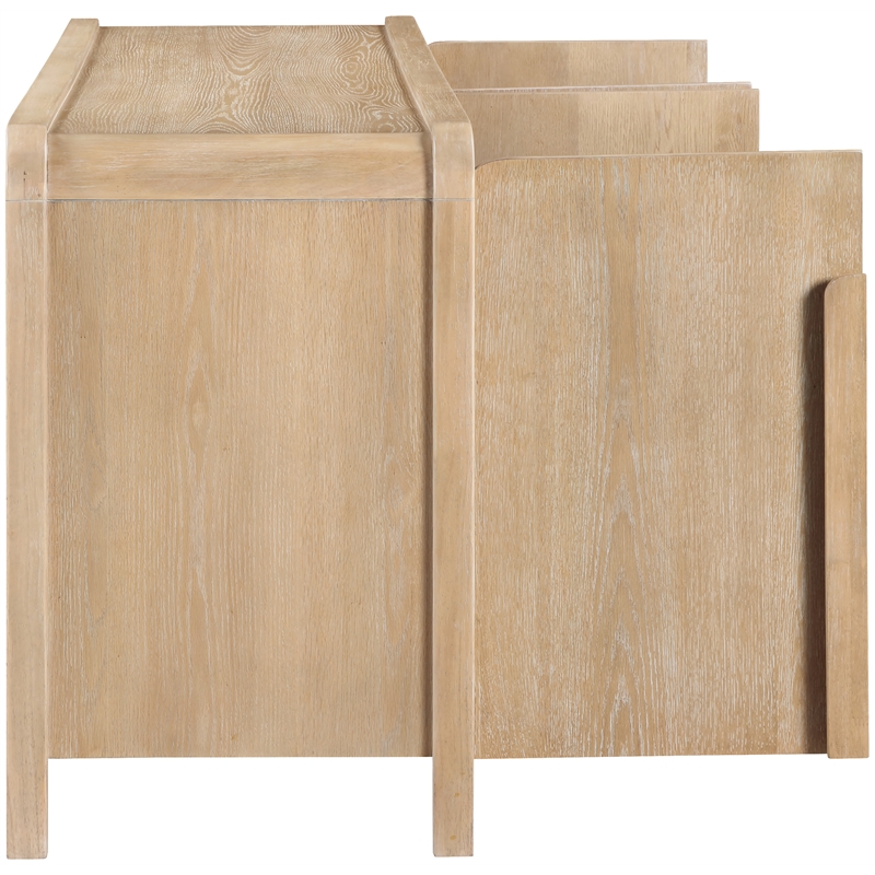 Meridian Furniture Harmony Natural Oak Veneer And Solid Wood Sideboard/Buffet