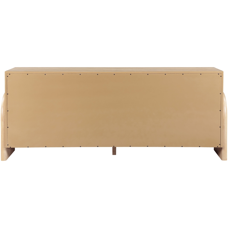Meridian Furniture Elanor Natural Oak Veneer And Solid Wood Sideboard/Buffet