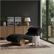 Meridian Furniture Marcella Black Polyester Chaise Lounge