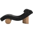Meridian Furniture Marcella Black Polyester Chaise Lounge