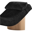 Meridian Furniture Marcella Black Polyester Chaise Lounge