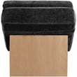 Meridian Furniture Marcella Black Polyester Chaise Lounge