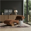 Meridian Furniture Marcella Cognac Polyester Chaise Lounge