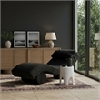 Meridian Furniture Marcella Black Polyester Chaise Lounge