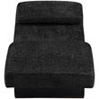 Meridian Furniture Marcella Black Polyester Chaise Lounge