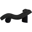 Meridian Furniture Marcella Black Polyester Chaise Lounge