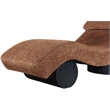 Meridian Furniture Marcella Cognac Polyester Chaise Lounge