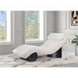 Meridian Furniture Marcella Cream Polyester Chaise Lounge